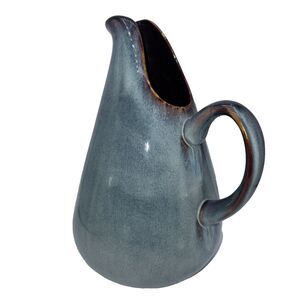 Russell Wright Oneida Sky Blue & Drip Glaze Water Pitcher ~ Discontinued